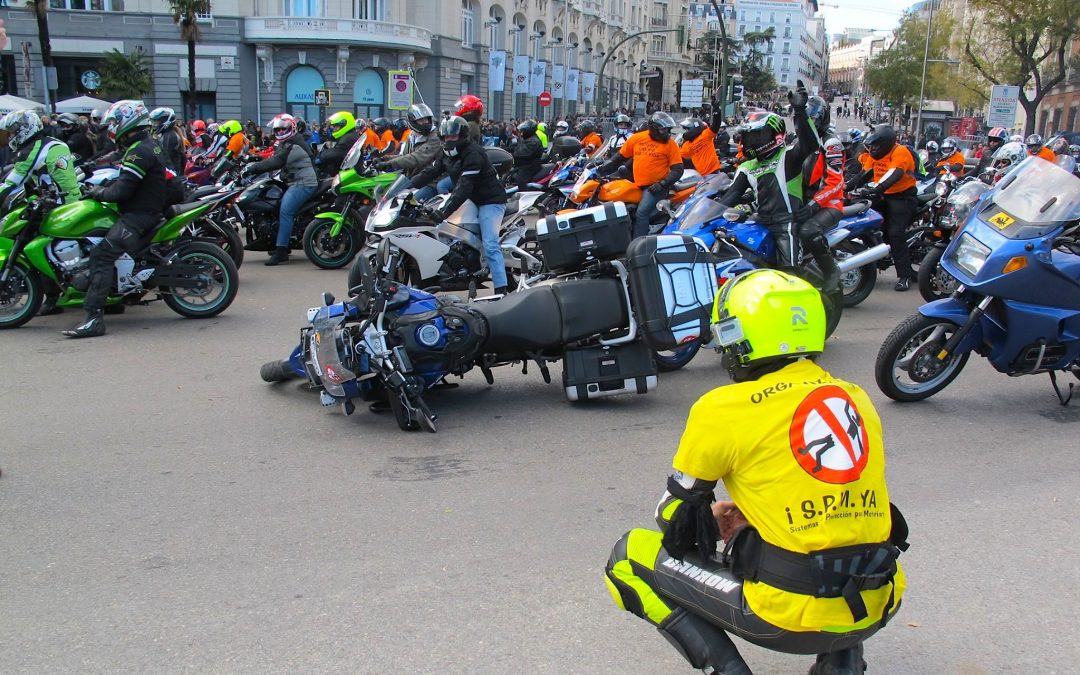 Emotiva Manifestación motociclista Madrid