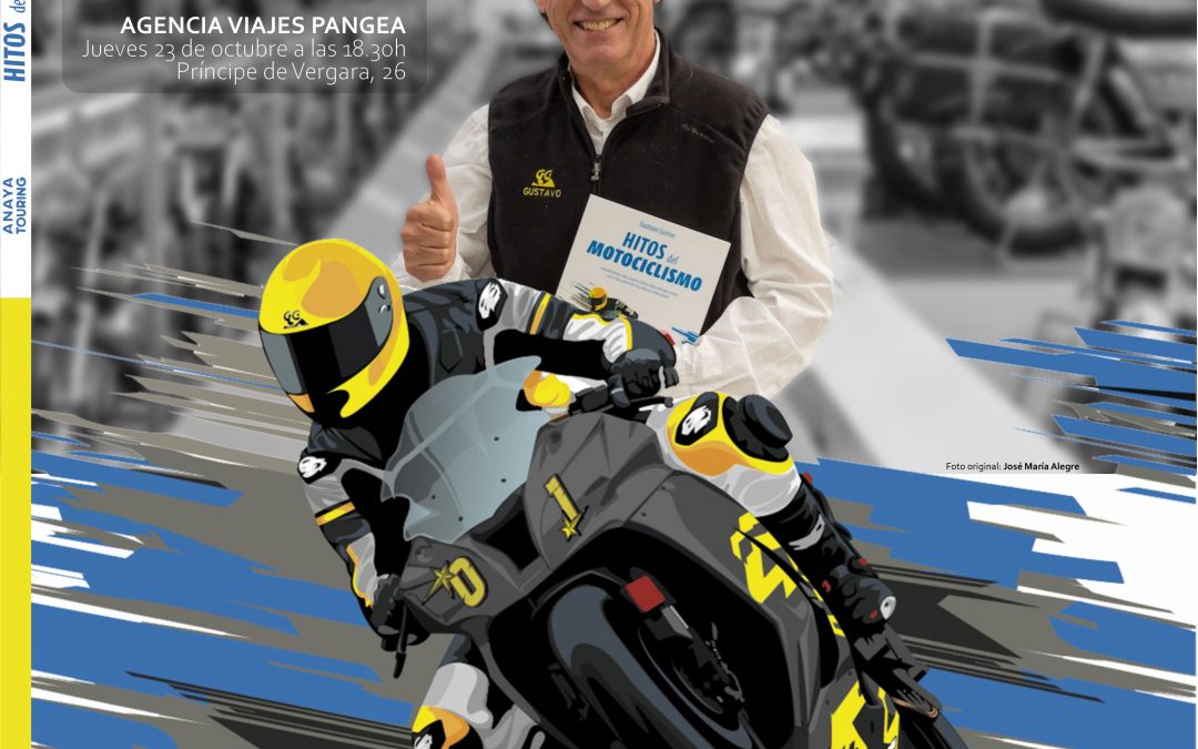 Presentación y firma libro Hitos del motociclismo, en Madrid